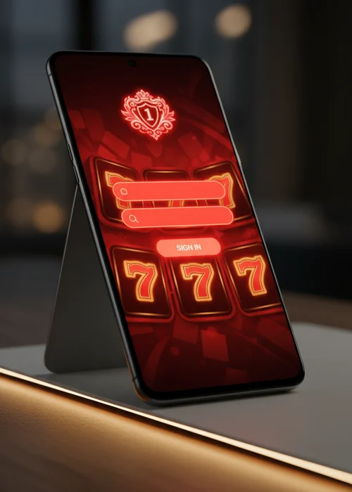 Screenshot of Jumbo Casino login page with email and password fields, 2FA prompt, and a secure padlock icon, tailored for players.